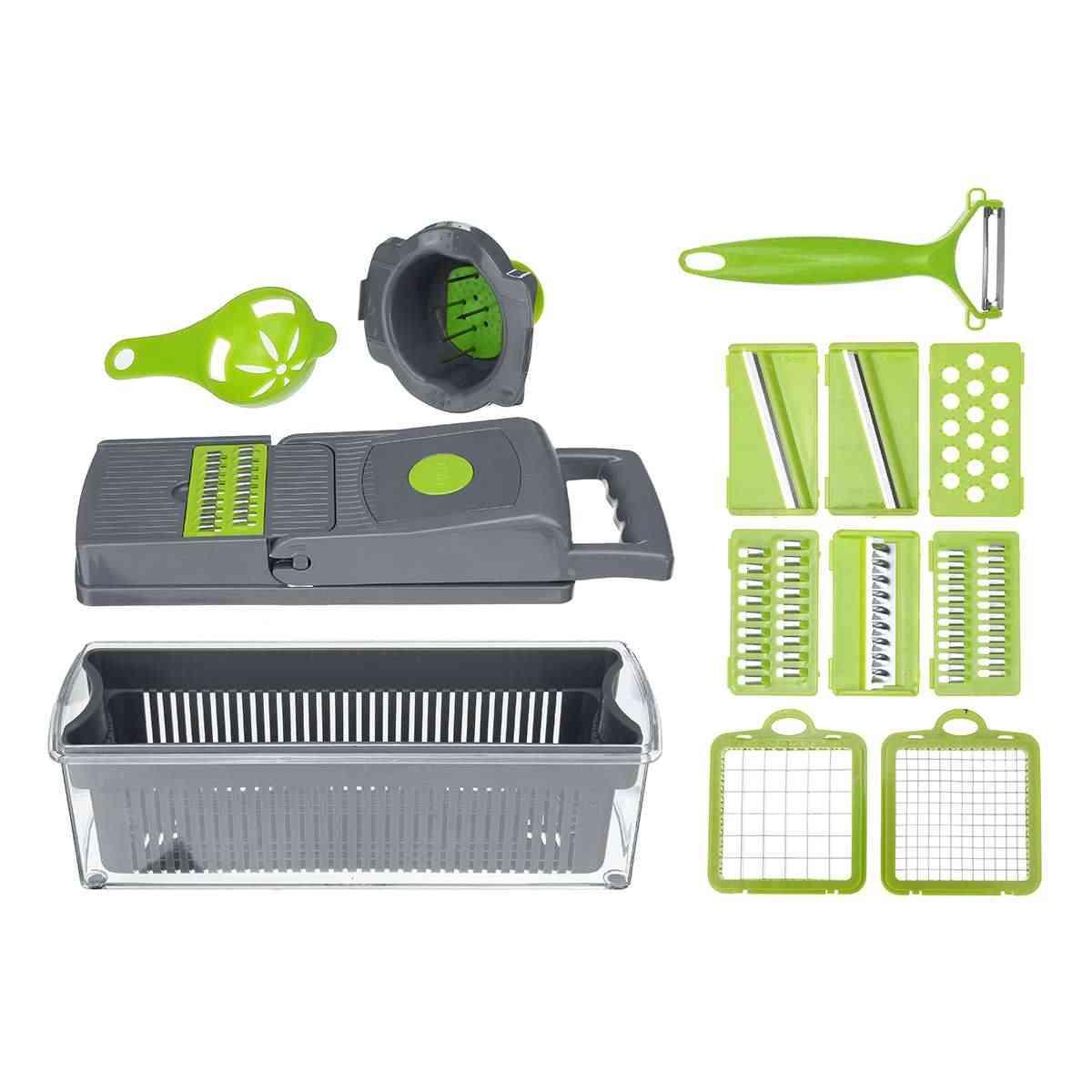 Razatoare Veggie Slicer 14 piese, lame inox + maner protectie - 2 | YEO