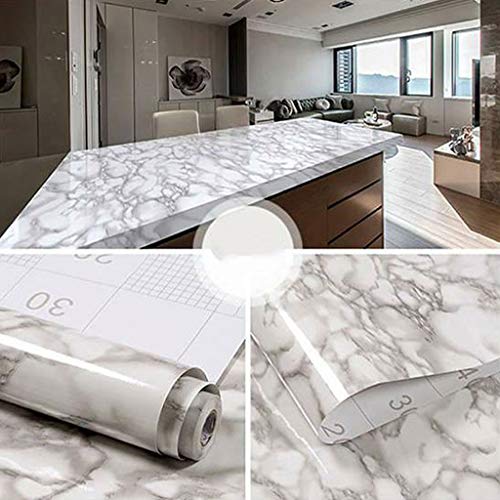 Folie autoadeziva, marmura gri, 45 x 180 cm, set 2/3 bucati - 1 | YEO