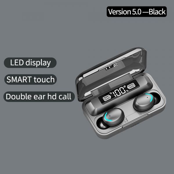 Casti Bluetooth cu dock si touch TWS Wireless BTH-F9-5, In ear - 2 | YEO