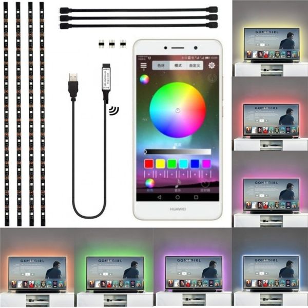 Banda LED ambientala pentru TV sau camera - 2 | YEO