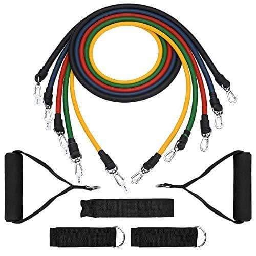 Sistem de antrenament fitness cu corzi extensibile, prinderi multiple, 11 piese - 1 | YEO