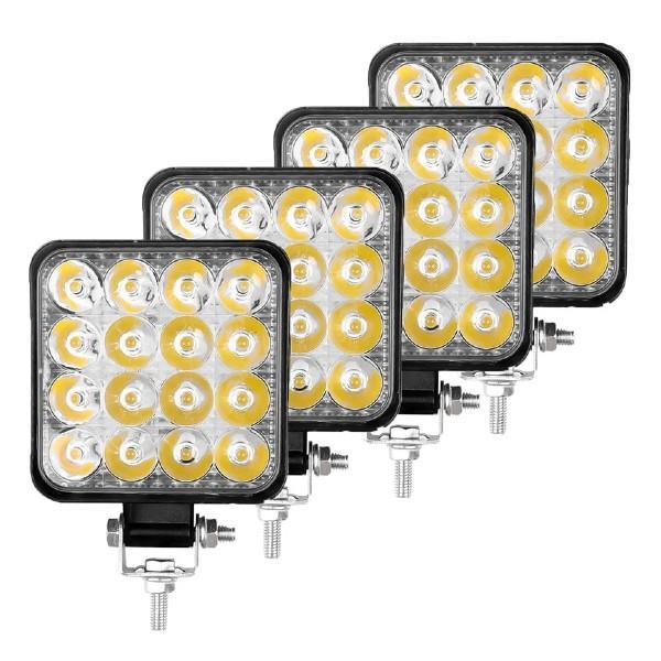 Set 4 proiectoare 16 LED 48W auto OFF-ROAD, IP 67 - 2 | YEO