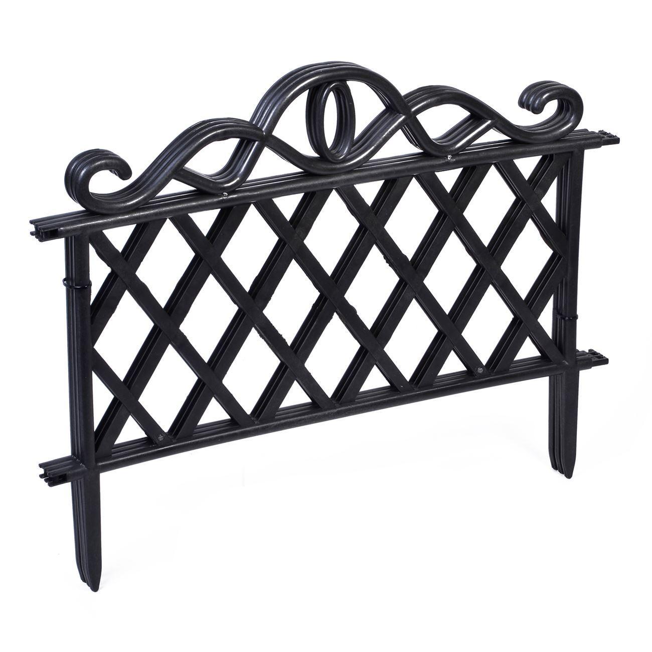 Set 3 x Gardulet pentru gradina, dreptunghiular, negru, 47x36 cm - imagine 2