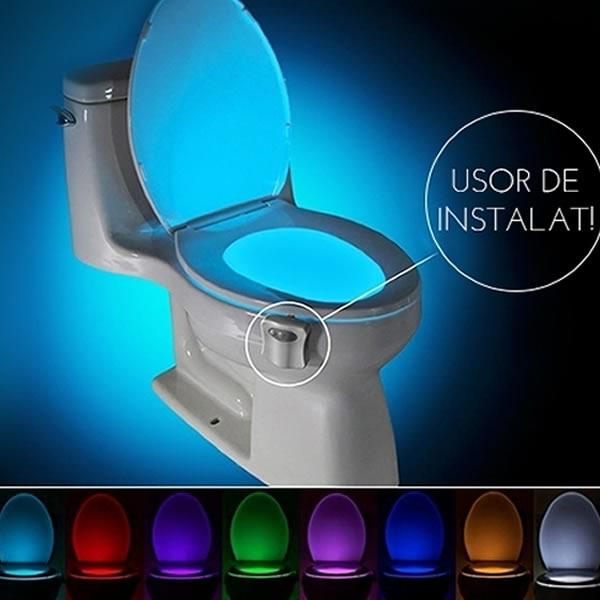 Led pentru vasul de toaleta cu senzor infrarosu de miscare si lumini - 1 | YEO