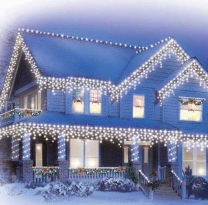 Instalatie tip franjuri, 10 metri, 250 LED, interconectabila - 1 | YEO