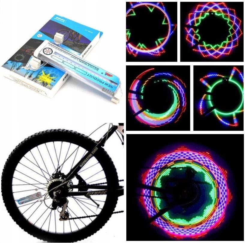 Set 2 x LED cu lumini pentru roata bicicleta - 1 | YEO