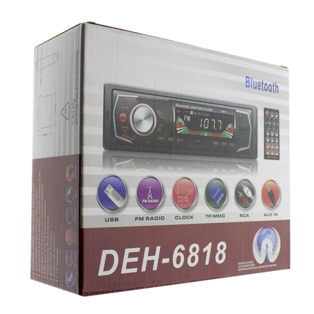 Radio MP3 player auto DEH-6818, Bluetooth, telecomanda inclusa - 2 | YEO