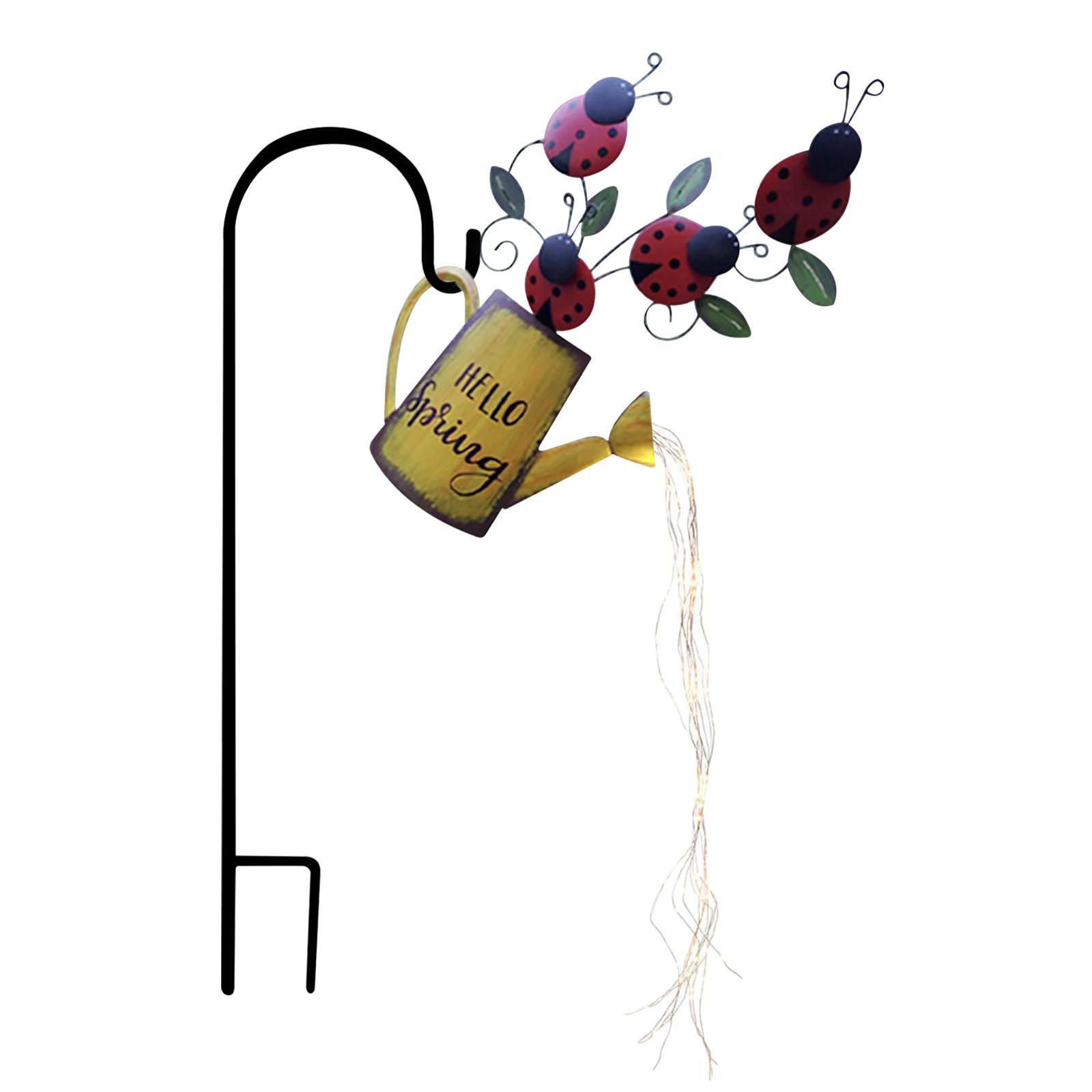 Lampa decorativa pentru gradina, stropitoare cu buburuze - 1 | YEO