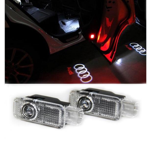 Set 2 holograme LED cu logo AUDI pentru portiere - 1 | YEO