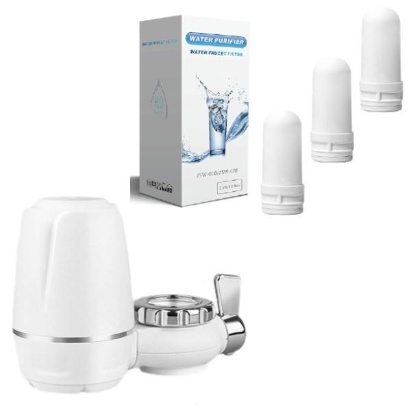 Robinet cu filtru pentru purificarea apei + Set 3 filtre rezerva - 1 | YEO