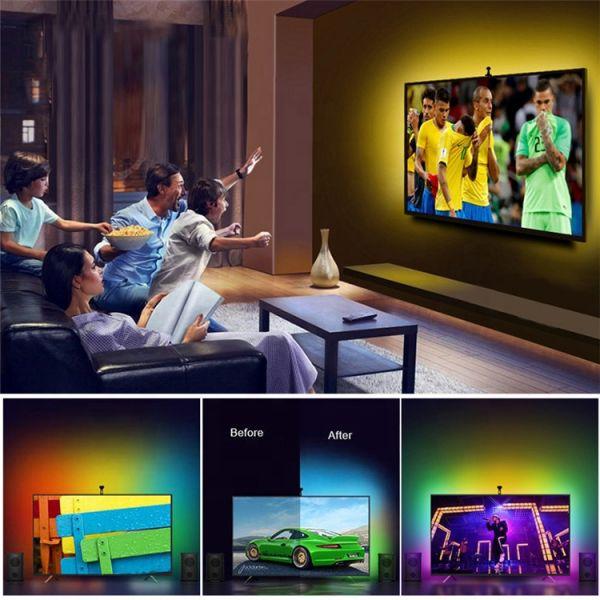 Banda LED ambientala pentru TV sau camera, 5 Metri - 2 | YEO