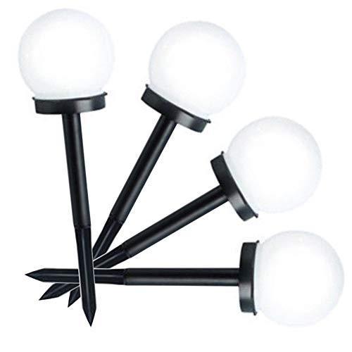 Set 4 x lampa solara tip glob pentru gradina, IP44, H 33