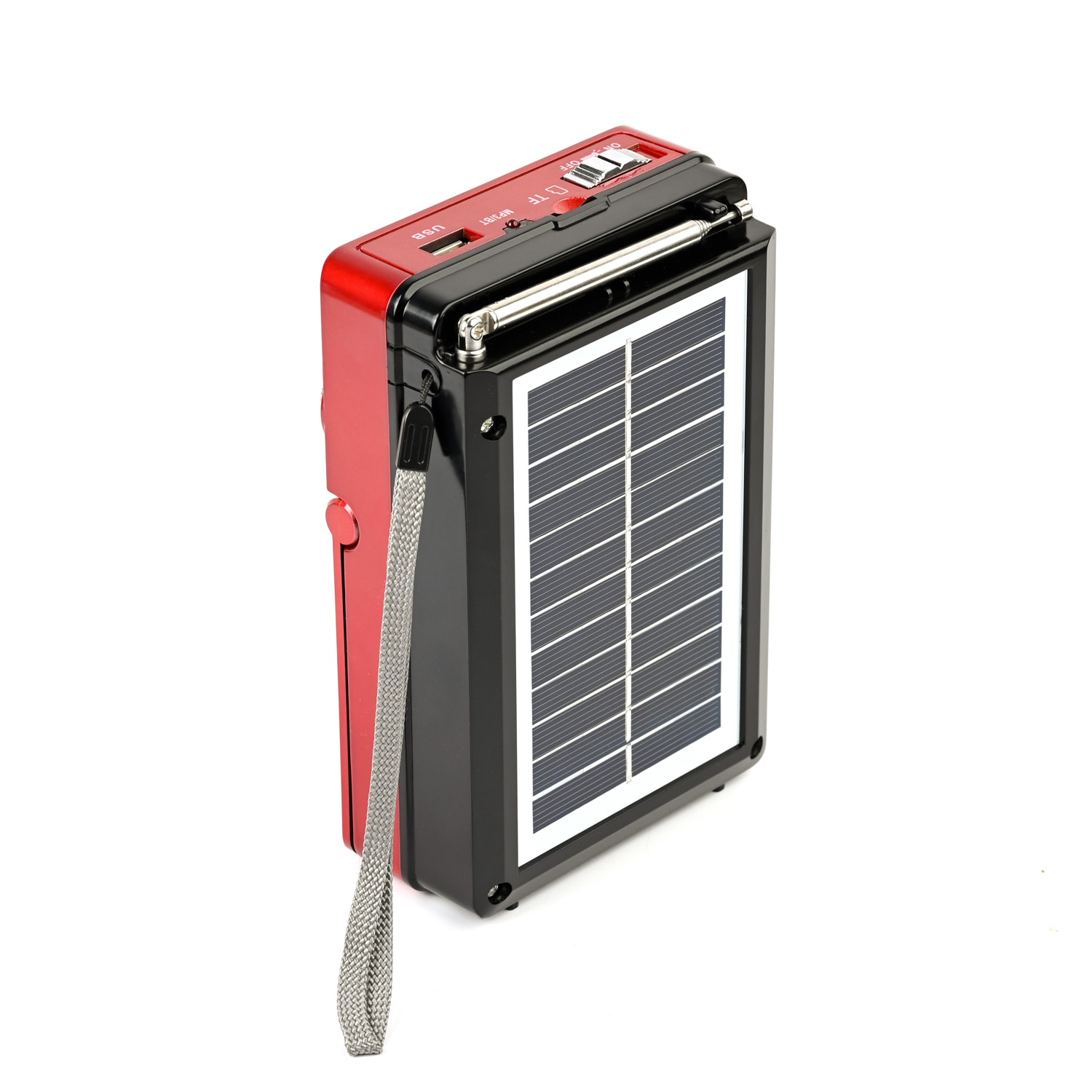 Radio portabil solar cu Bluetooth, MP3 Player si lanterna, AM/FM/SW - 1 | YEO