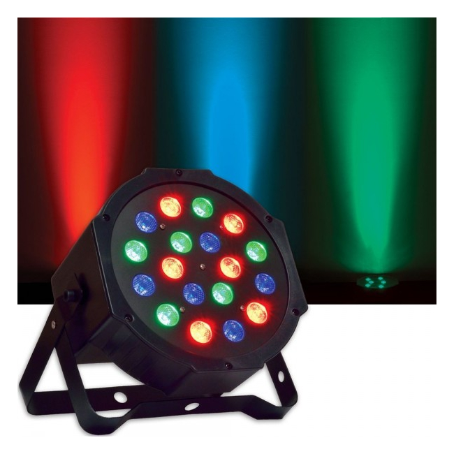 Reflector 18 LED RGB cu proiectie lumini