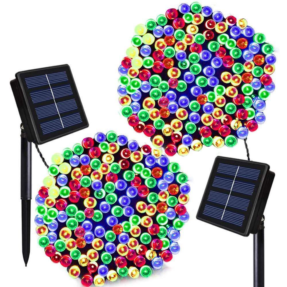 Set 2 x Instalatie solara 100 LED, exterior, Multicolor - 2 | YEO