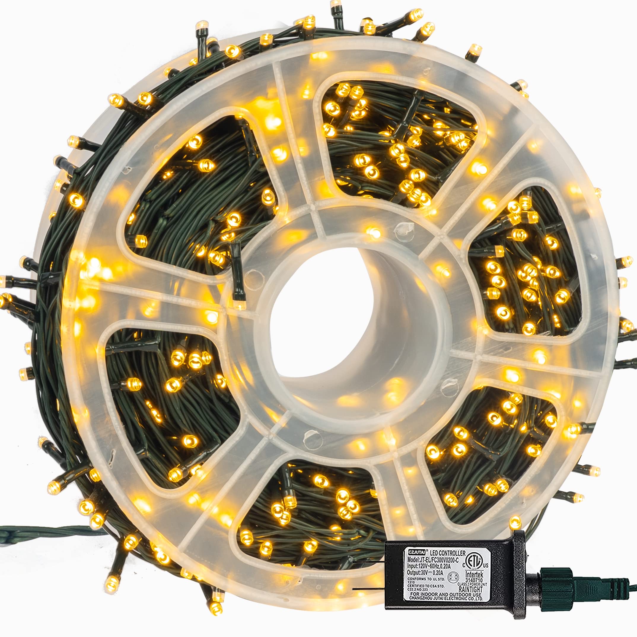 Instalatie LED fir 50 metri, rola 300 LED, Alb cald - 1 | YEO