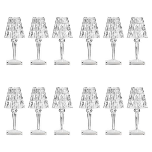 Set 12 x Lampa LED cu baterii, Crystal - 2 | YEO