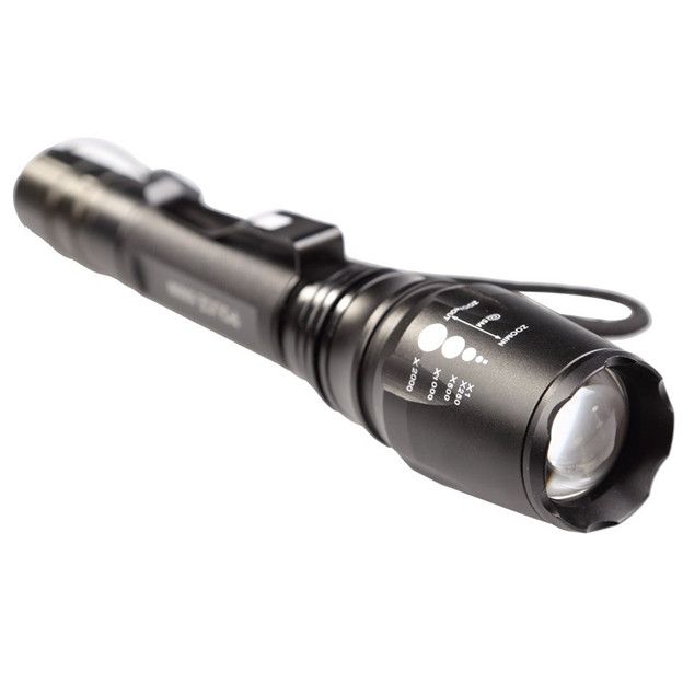 Lanterna LED Cree XML T6 cu 2 Acumulatori si Incarcator 220V