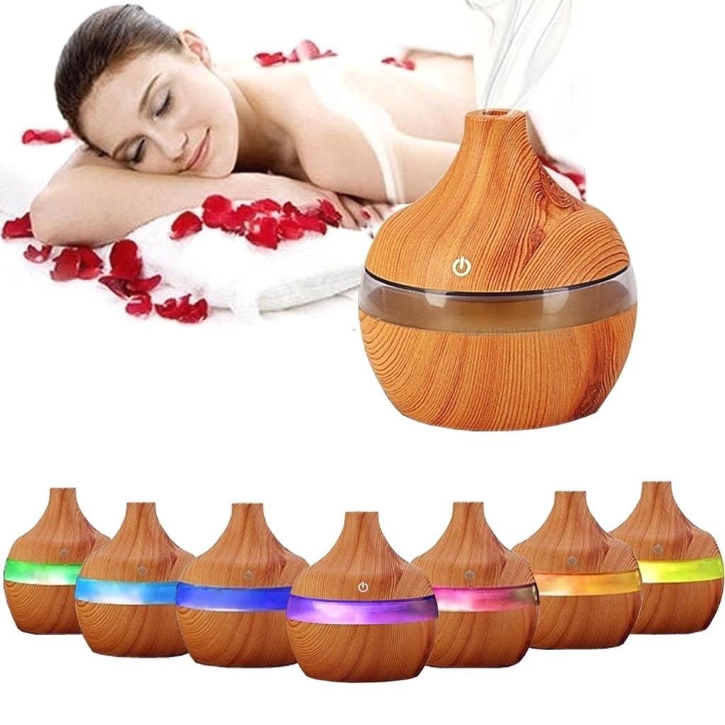 Difuzor de aromaterapie, 7 culori ambientale, capacitate 300 ml - 1 | YEO