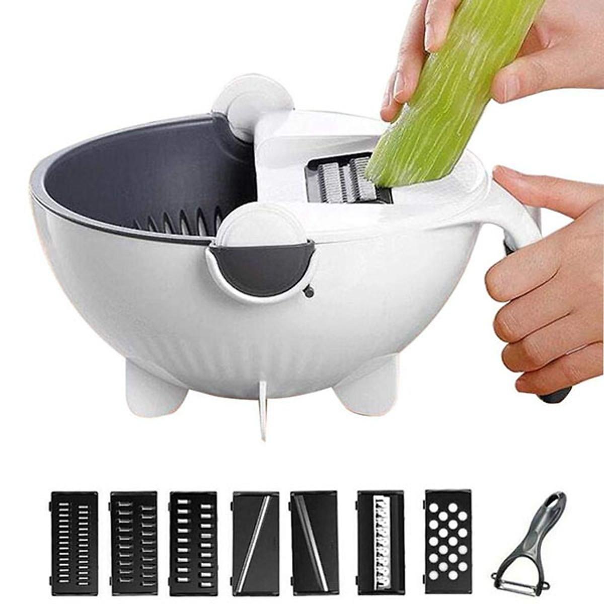 Feliator de legume cu strecurator, Vet Basket Vegetable Cutter - 1 | YEO