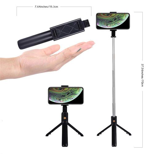 Trepied cu Selfie Stick si telecomanda, rotire 270 grade - 2 | YEO