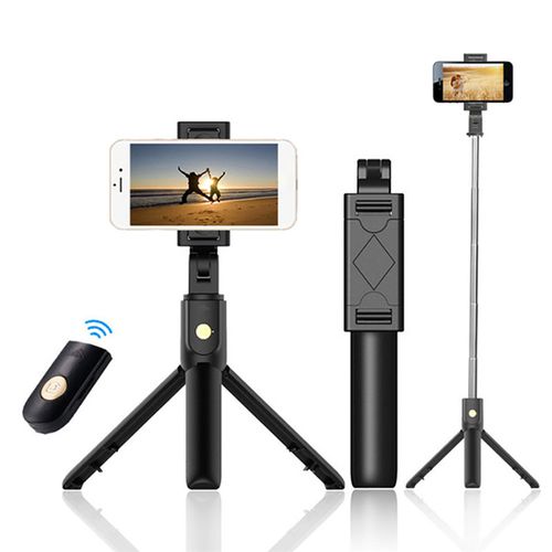 Trepied cu Selfie Stick si telecomanda, rotire 270 grade - 1 | YEO