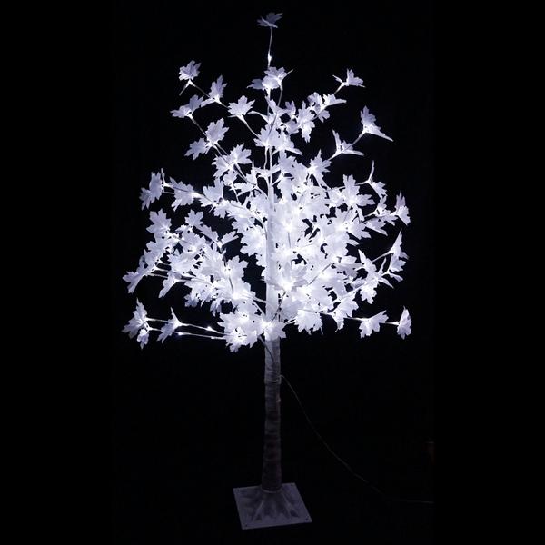 Copac decorativ sarbatori, Alb, iluminat 160 LED, 180 cm, lumina rece - 1 | YEO