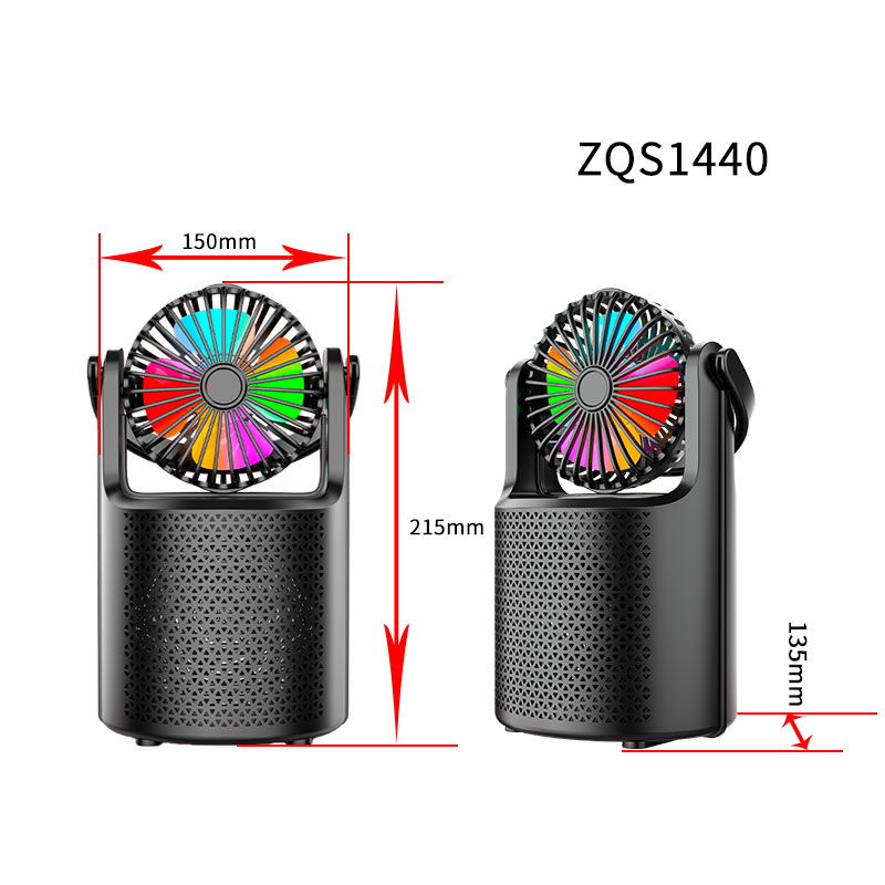 Boxa Bluetooth ZQS1440, Ventilator, Radio, USB, MIC - 2 | YEO