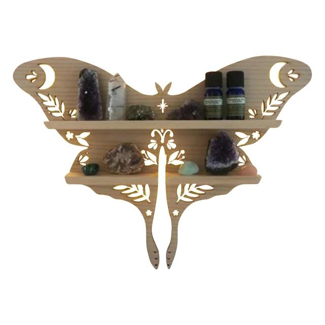 Etajera decorativa lemn, Butterfly - 1 | YEO