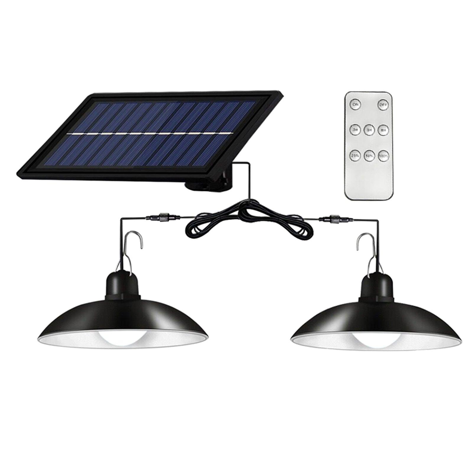 Set panou solar cu 2 becuri LED cu aplica, telecomanda, 50W - 1 | YEO