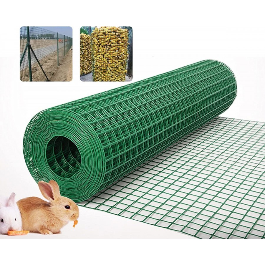 Plasa verde din sarma sudata plastifiata, ochi 16 mm x 1 mm - 2 | YEO