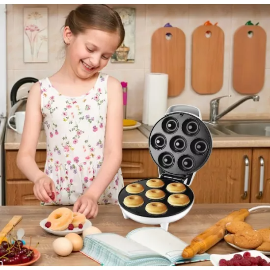 Aparat electric pentru 7 gogosi, Donut Maker