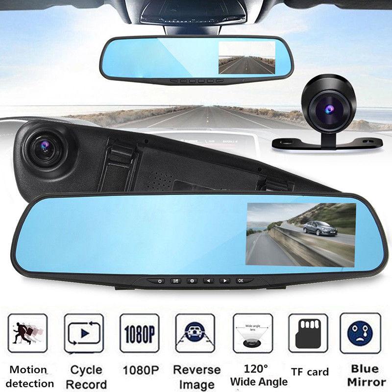 Oglinda auto DVR retrovizoare, camera fata-spate Full HD 1080 - 2 | YEO