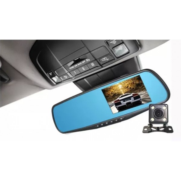 Camera video auto, camera fata-spate Full HD, oglinda retrovizoare - 1 | YEO