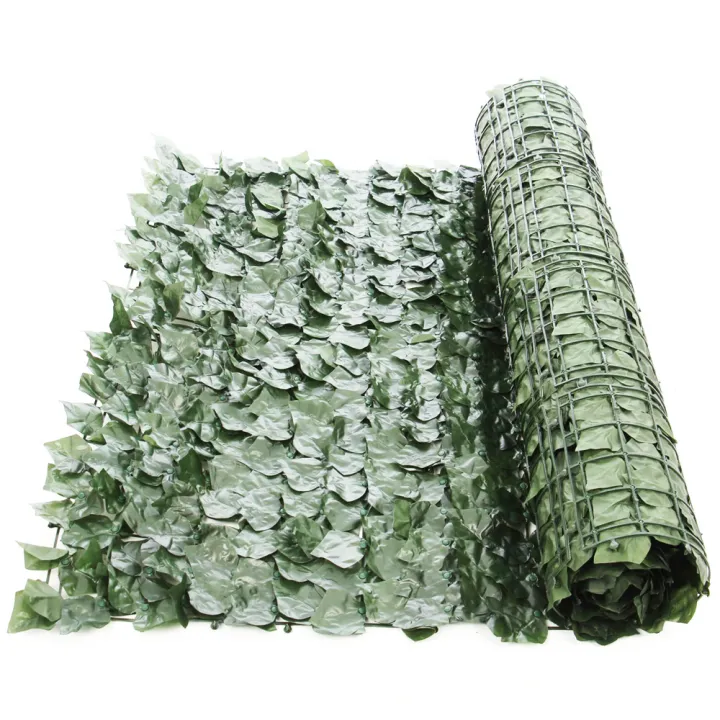 Gard artificial verde cu frunze, 100 x 300 cm - 2 | YEO