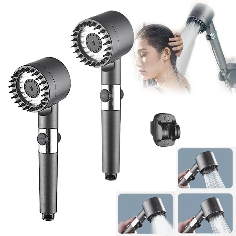 Set 2 x Para de dus cu presiune - Turbo Shower