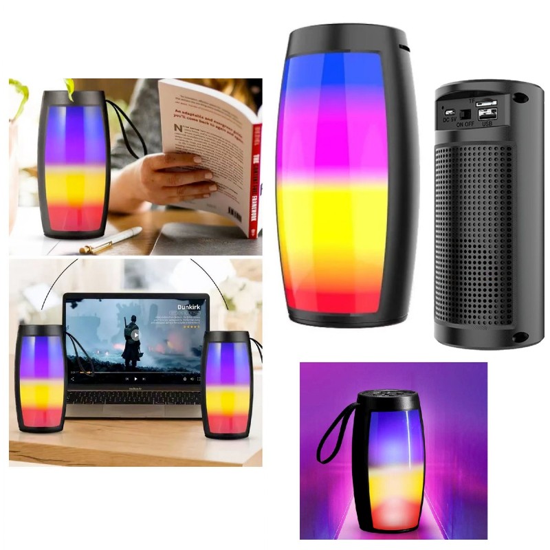 Set 2 x Boxa Bluetooth portabila LED RGB - 1 | YEO