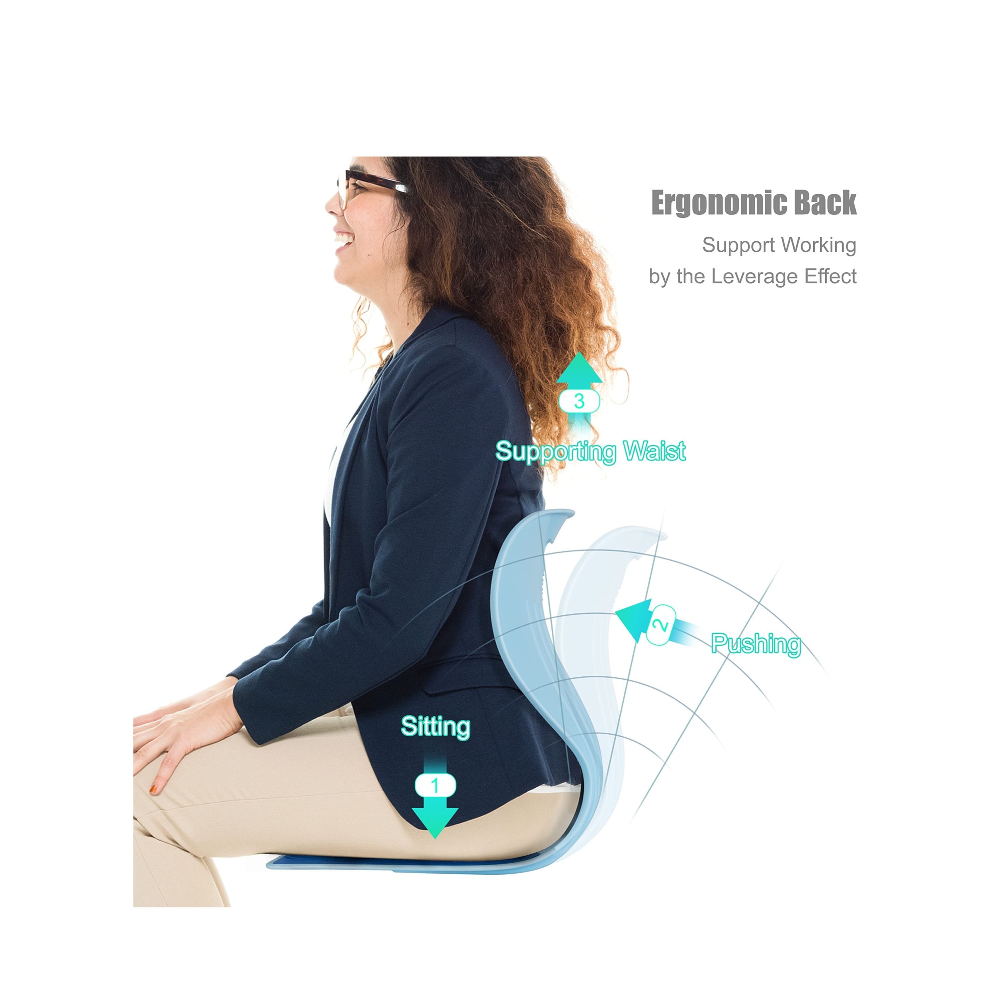 Suport ergonomic pentru scaun - 2 | YEO