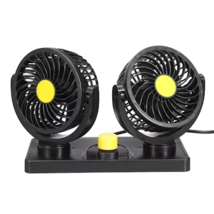 Ventilator auto dublu, 2 viteze, alimentare 12 V - 2 | YEO