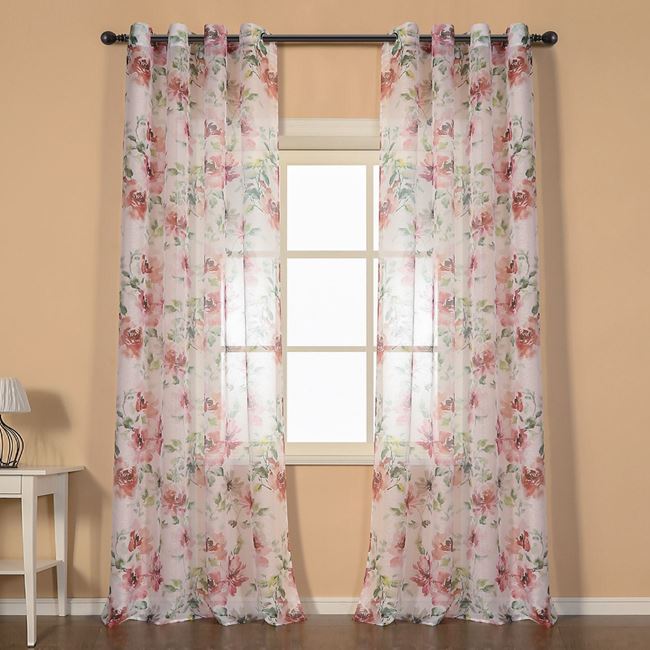 Set 2 x perdea decorativa, 140x260 cm Flower