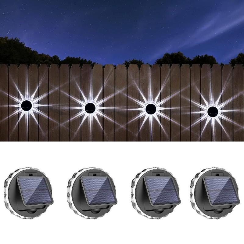 Set 4 lampi solare LED, senzor de lumina, Sun