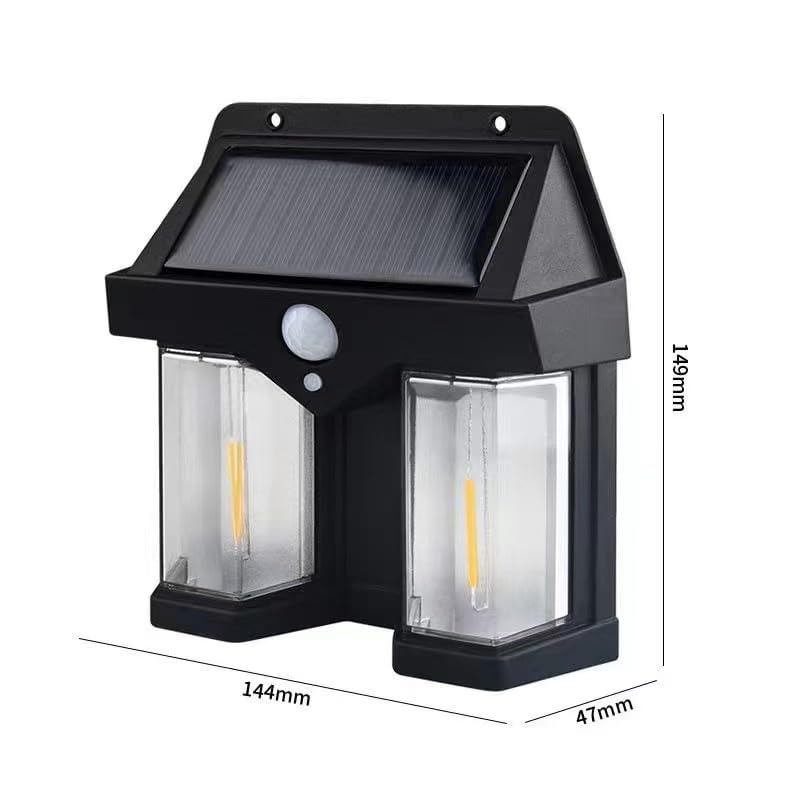 Set 2 x Lampa solara dubla, 3 moduri iluminare - 1 | YEO