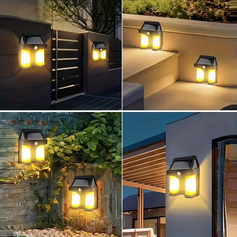 Set 2 x Lampa solara dubla, 3 moduri iluminare - 2 | YEO