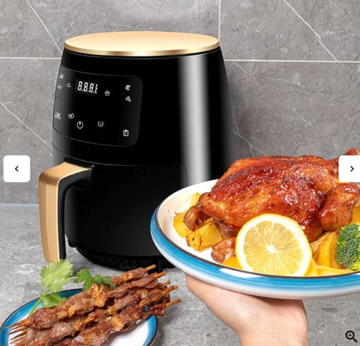 Friteuza cu aer cald, Air Fryer, 2400 W, 6L, LCD Touch control - 2 | YEO