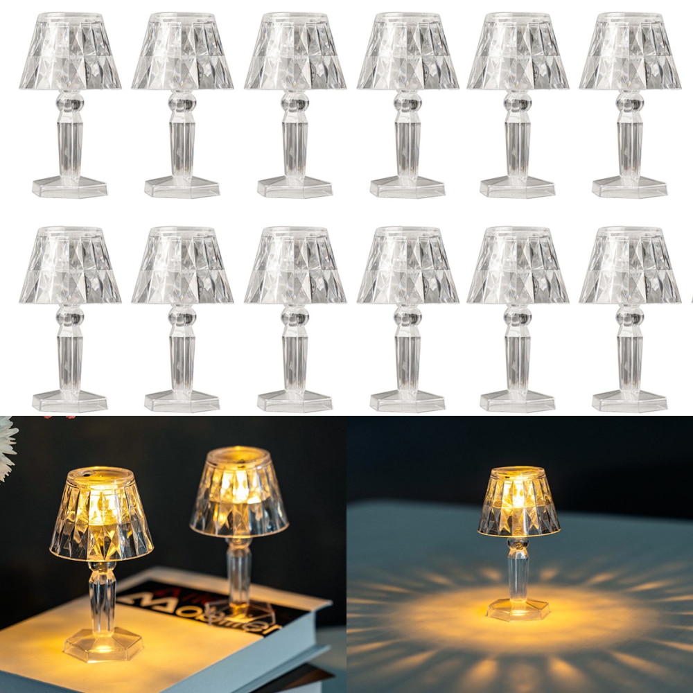 Set 12 x Lampa LED cu baterii, Crystal - 2 | YEO