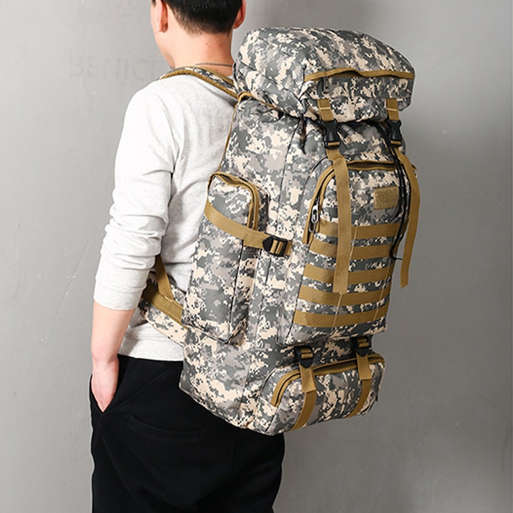 Rucsac Militar, 80 L, 5 compartimente, Impermeabil - 2 | YEO