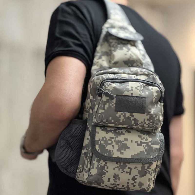 Geanta Crossbody, Centura Reglabila, Camuflaj - 1 | YEO