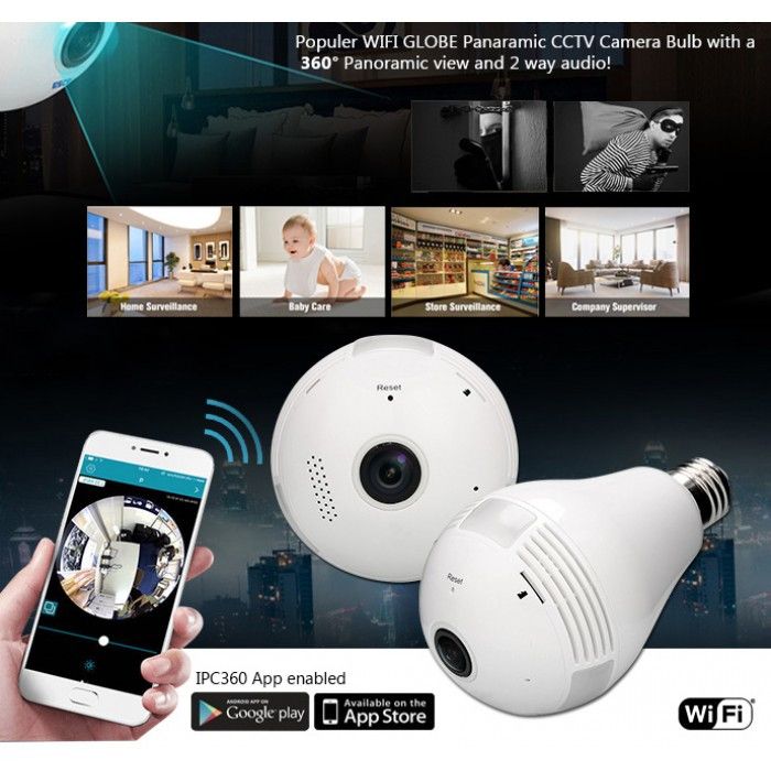 Bec inteligent cu camera de supraveghere IP Wireless - 2 | YEO