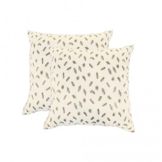 Set 4 perne din puf de gasca cu invelis din bumbac 70 x 70 cm - 1 | YEO