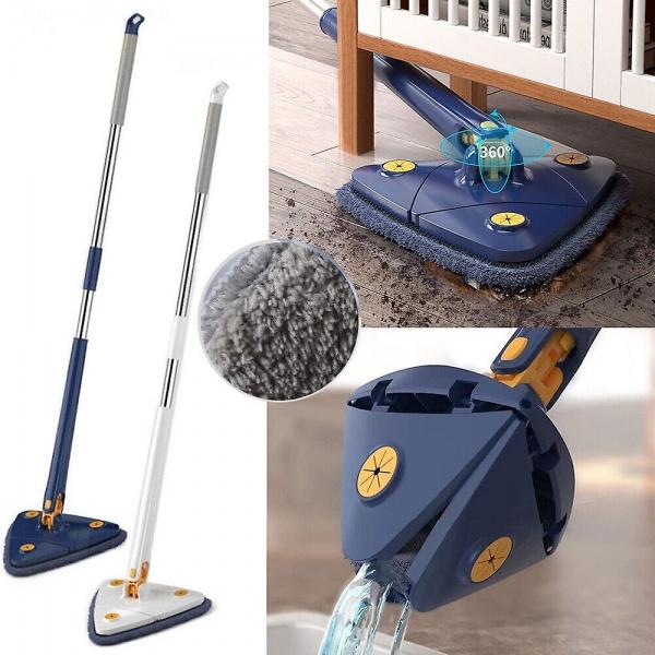 Mop inovativ CleanMaster, reglabil, rotire 360, albastru - 1 | YEO